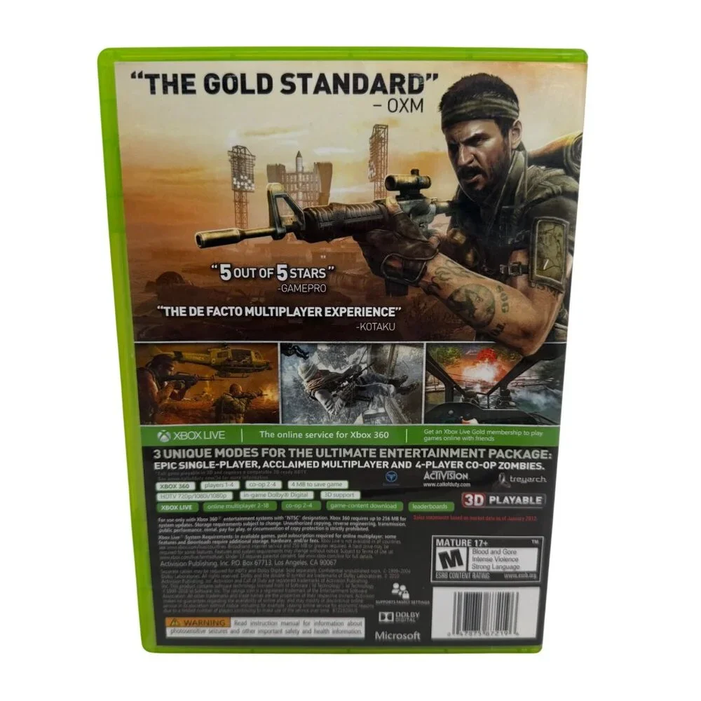 Xbox 360 - Call of Duty Black Ops - CIB - Tested/Works - Picture 2 of 4